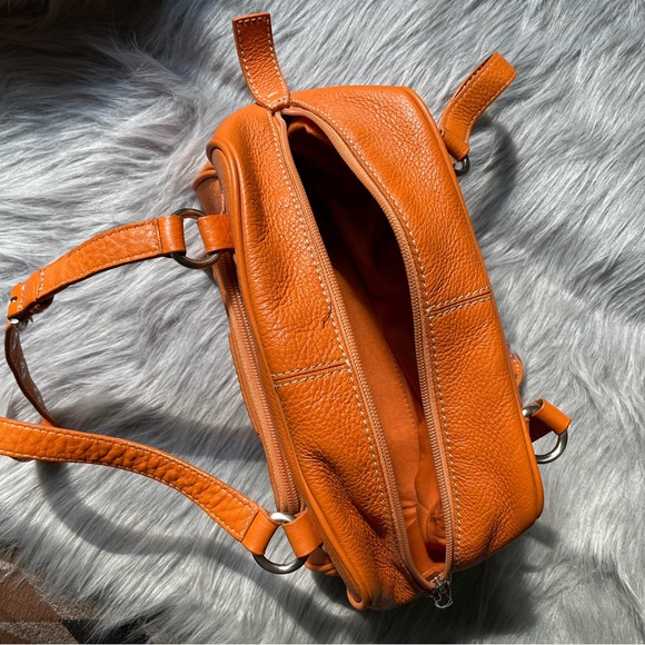 NWT Talbots Orange Genuine Leather Purse - Picture 3 of 4